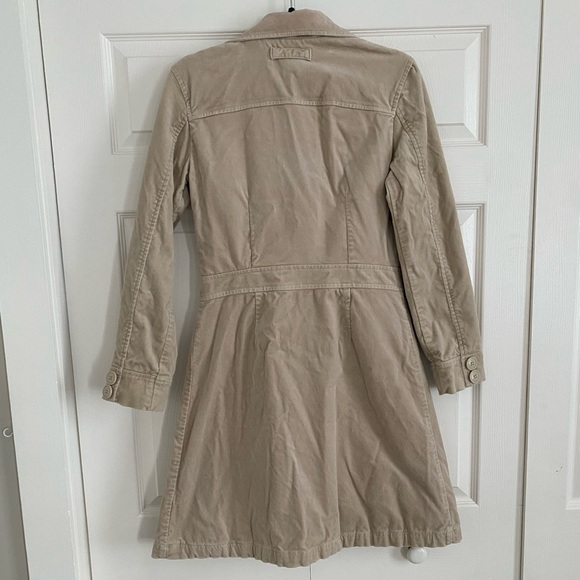 Tommy Girl Jeans Long Beige Coat - Picture 6 of 7